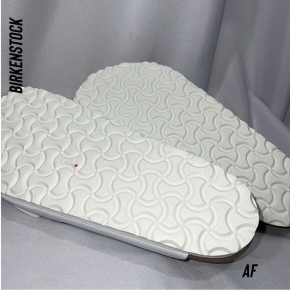 BIRKENSTOCK ARIZONA BIRKO-FLOR SANDALS WHITE NEW - Picture 6 of 9